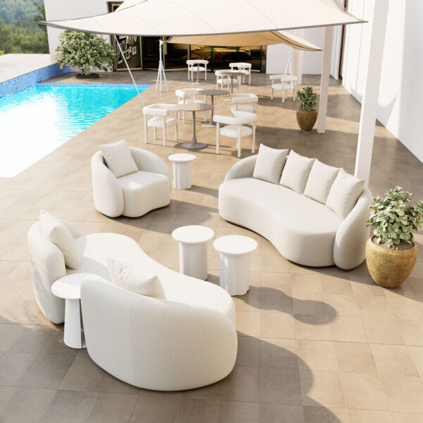 Sunny Isles Loveseat Beige 704019 - Image 15
