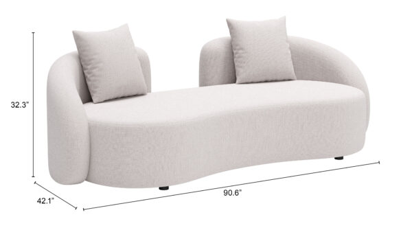 Sunny Isles Loveseat Beige 704019 - Image 18