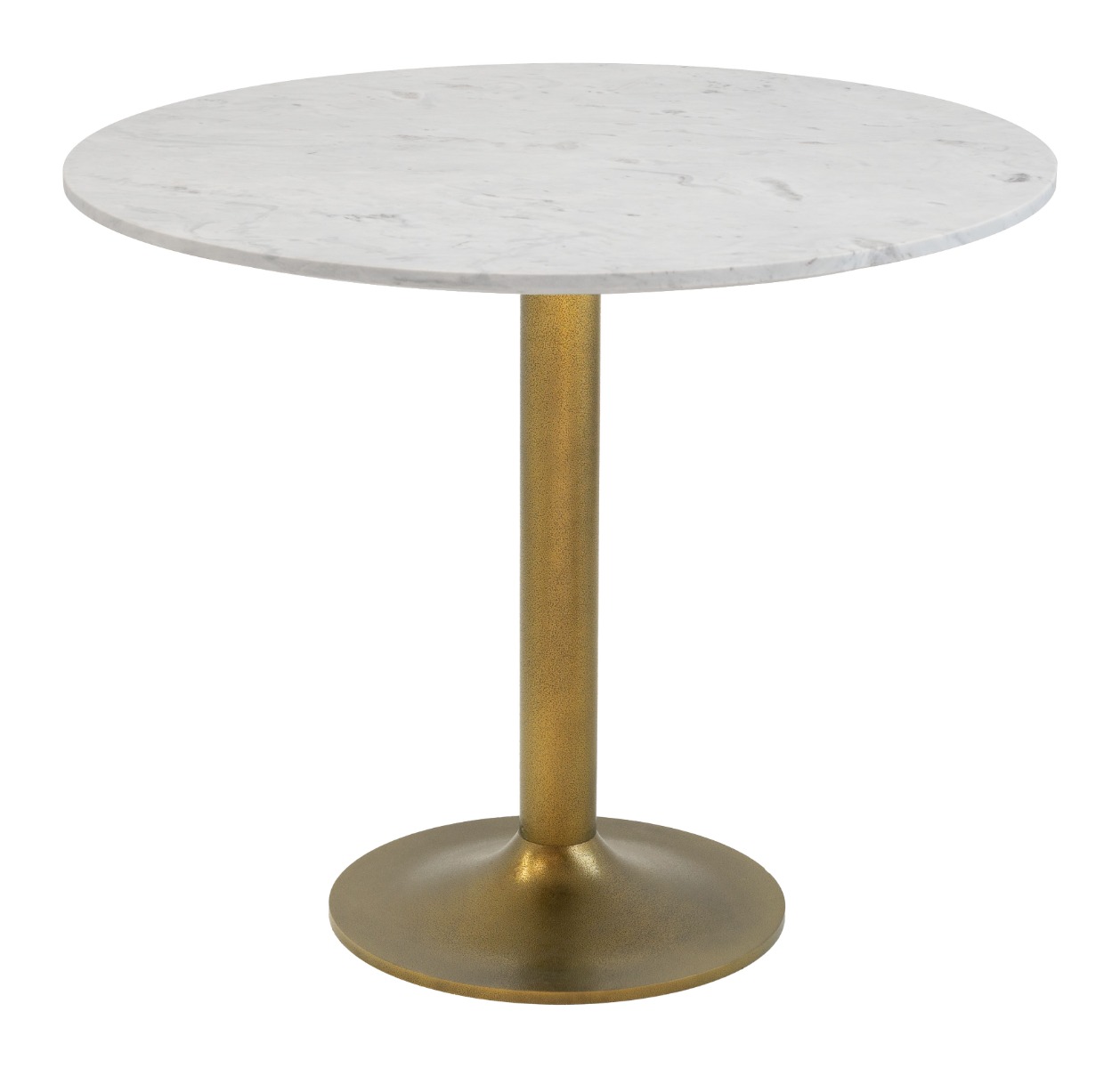 Fullerton Dining Table White & Gold 101842