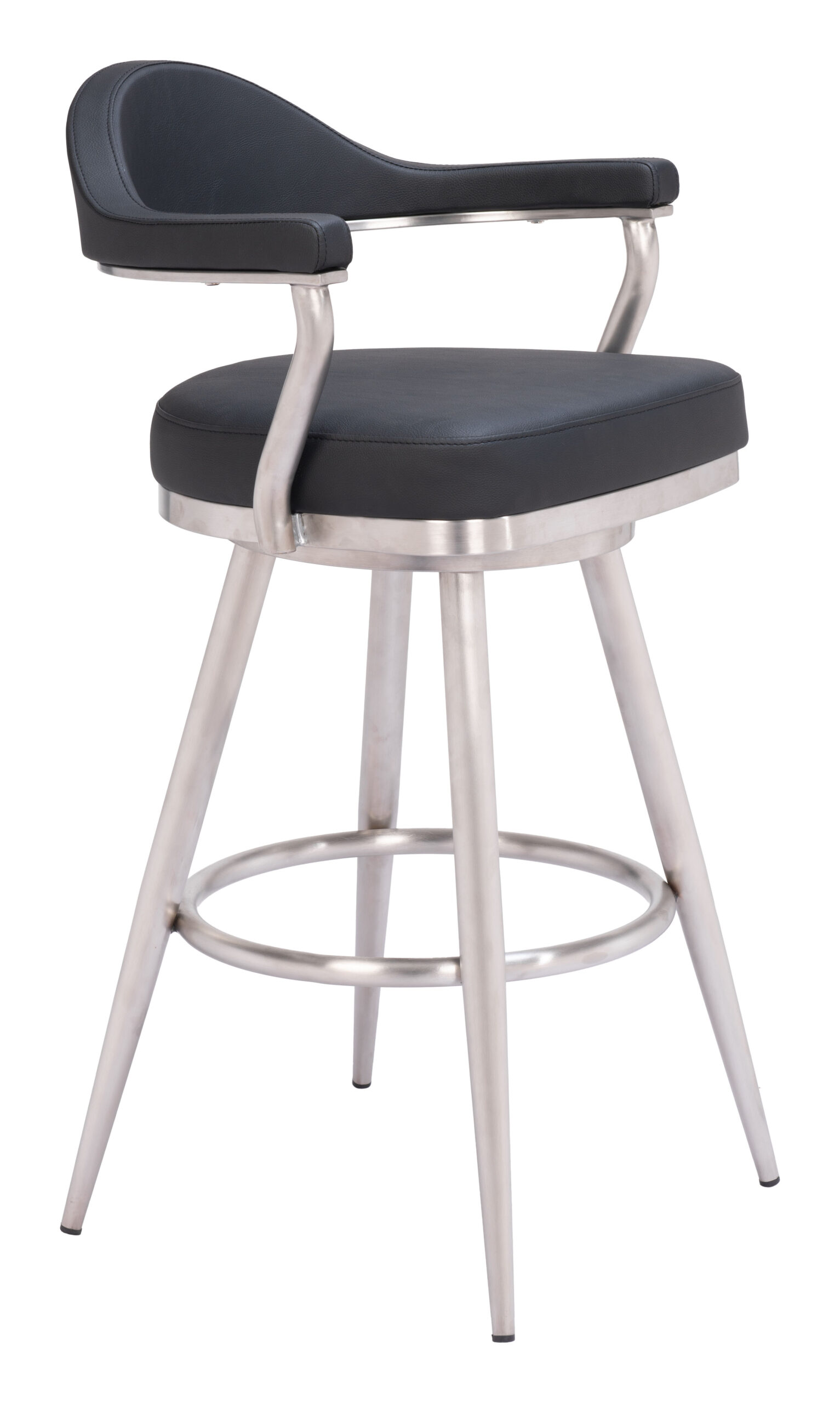 Vagur Swivel Barstool Black 110045