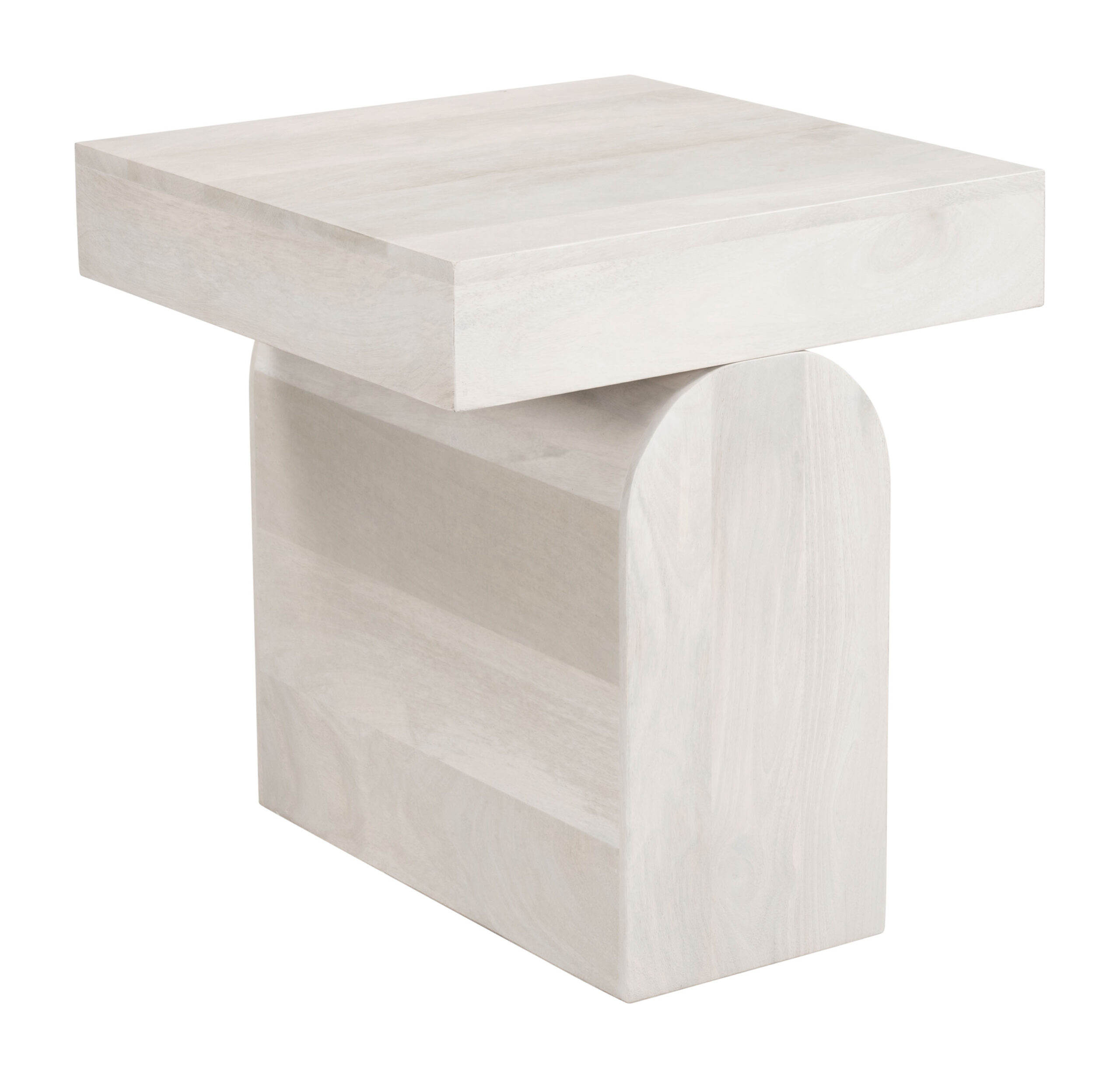 Kiel Side Table Whitewashed 109867