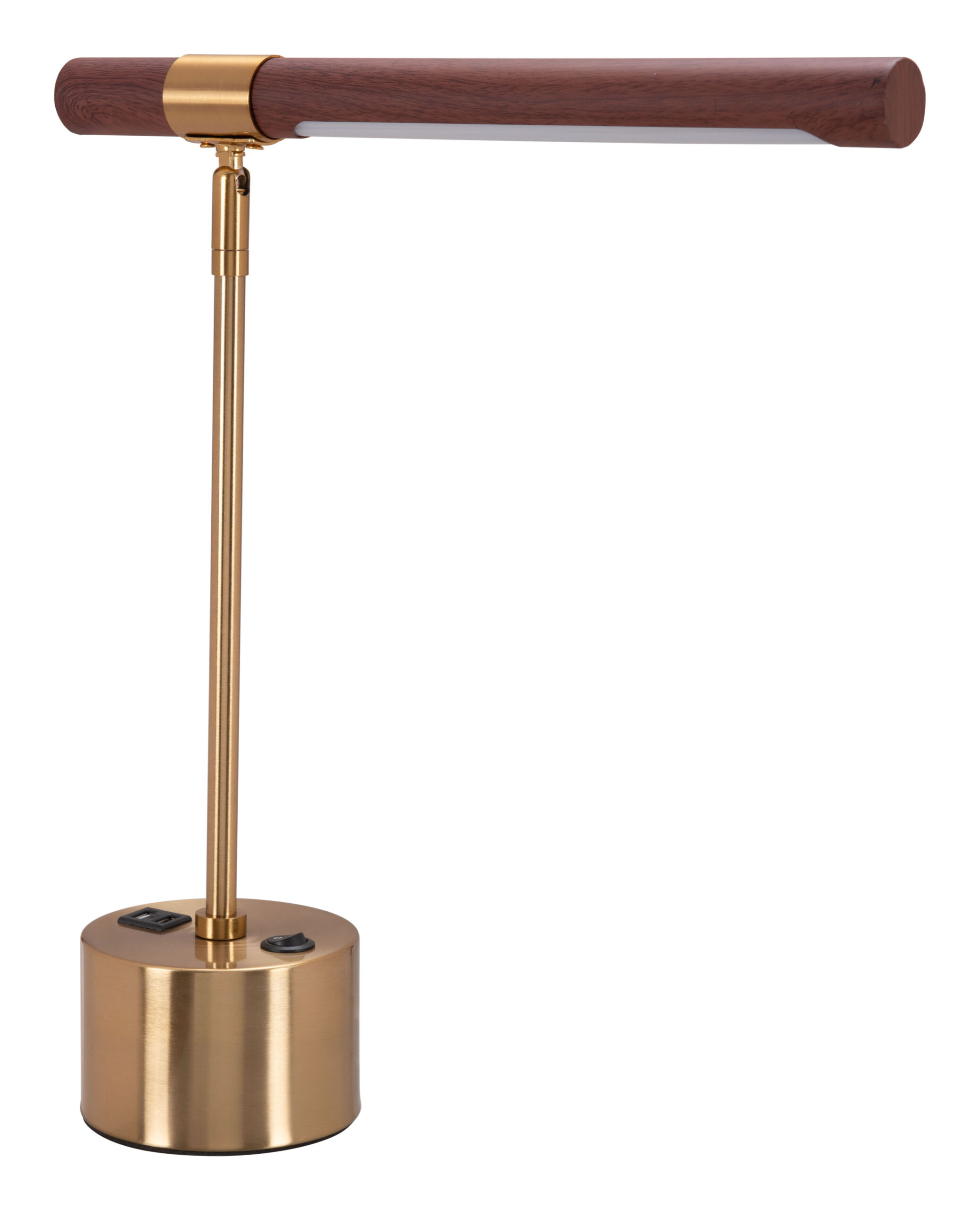 Kippy Table Lamp Brown & Brass 56139