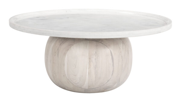Savona Coffee Table White & Whitewashed 109858 - Image 3