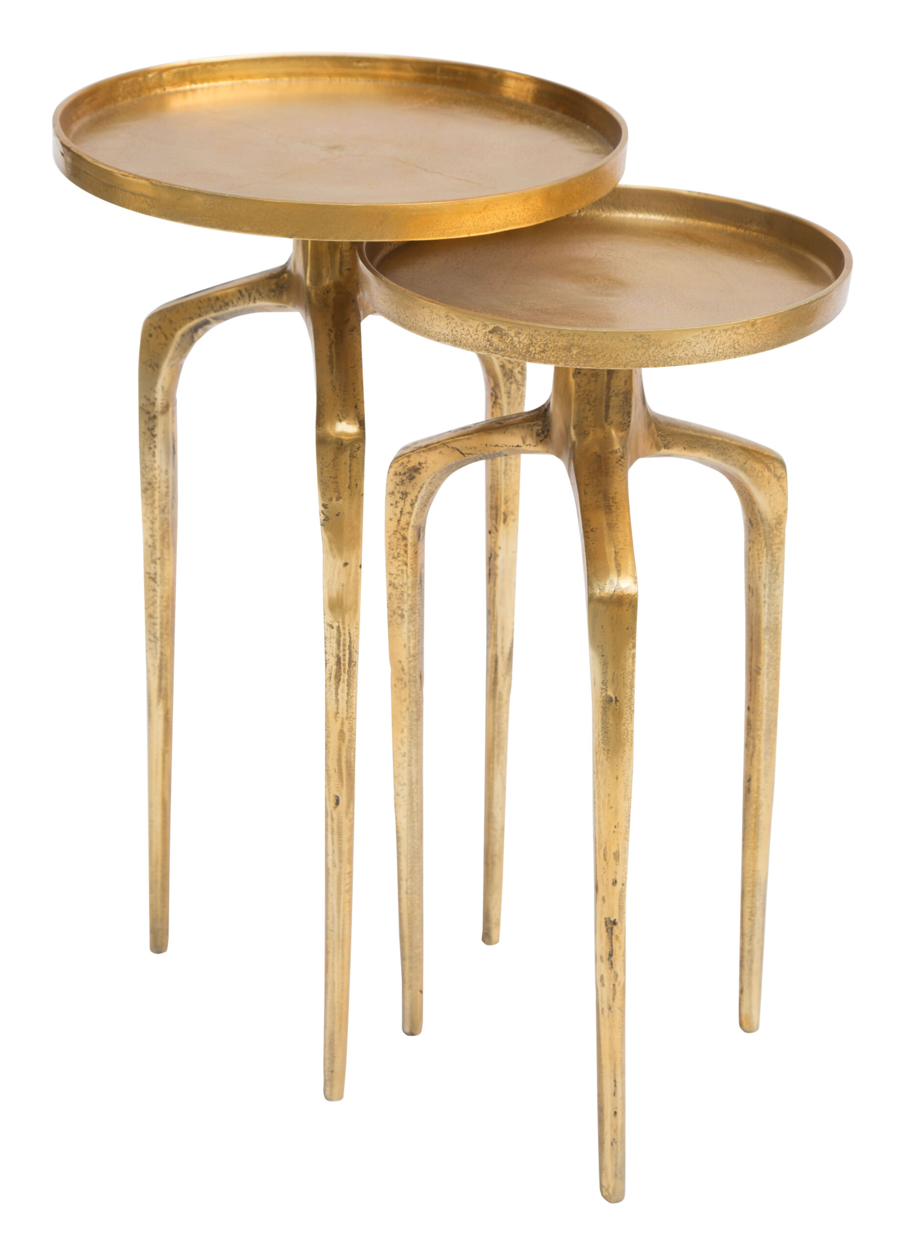 Como Accent Table Set Antique Gold 405002