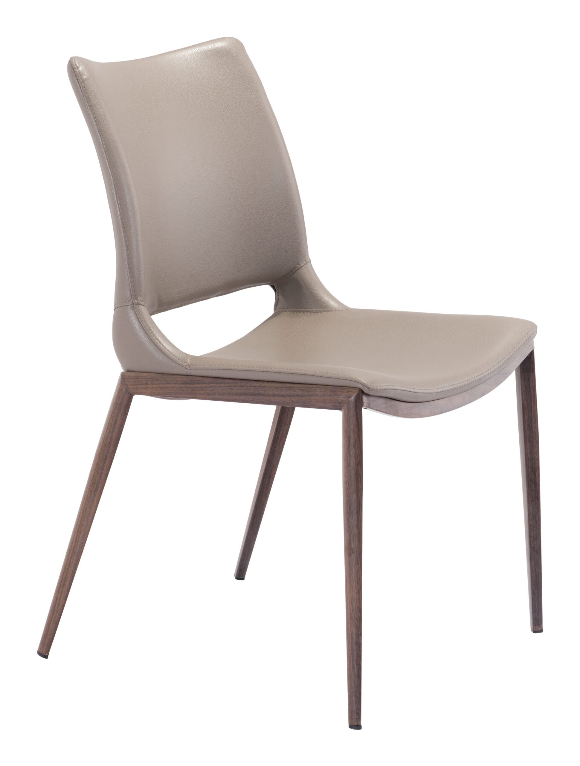 Ace Dining Chair Brown & Walnut 101282 (set of 2)