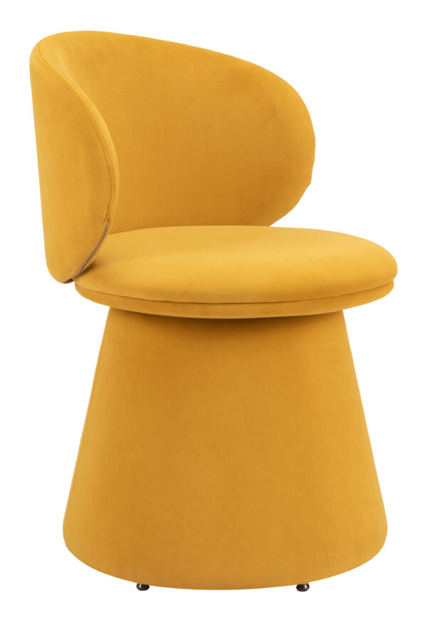 Oblic Swivel Dining Chair Orange 110203 - Image 3