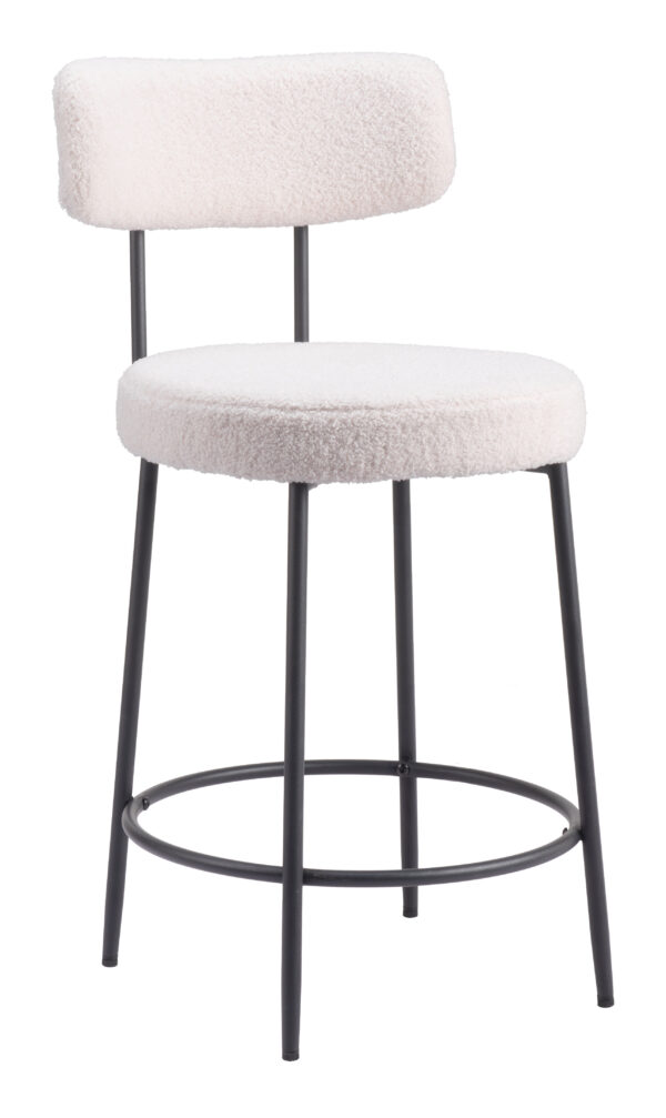 Blanca Counter Stool Ivory 109739 (set of 2) - Image 3