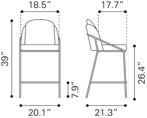 Jambi Counter Stool (set of 2) - Image 3