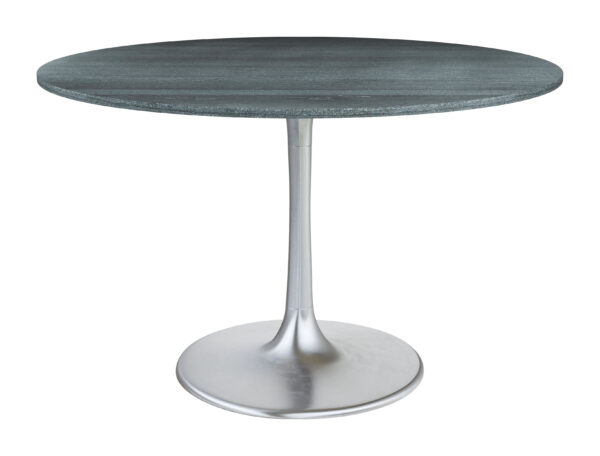 Metropolis Dining Table Gray & Silver - Image 3