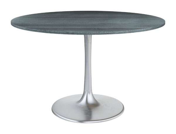 Metropolis Dining Table Gray & Silver - Image 3