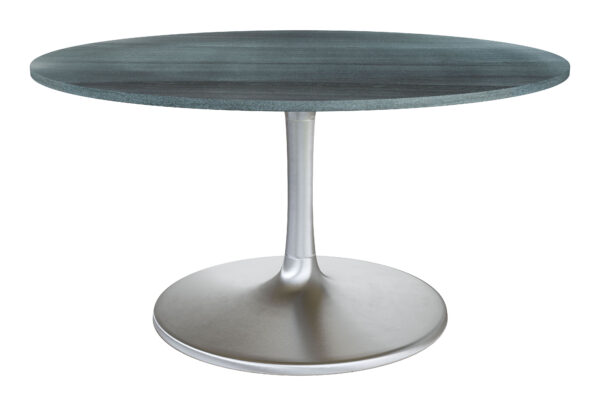 Metropolis Dining Table Gray & Silver - Image 12