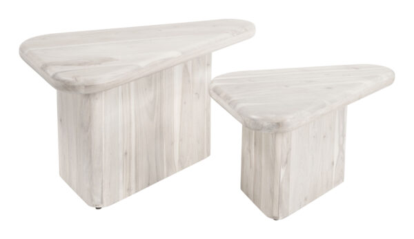 Navidic Coffee Table Set Whitewashed 109872 - Image 3