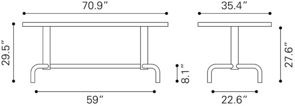Neum Dining Table Black 110022 - Image 3