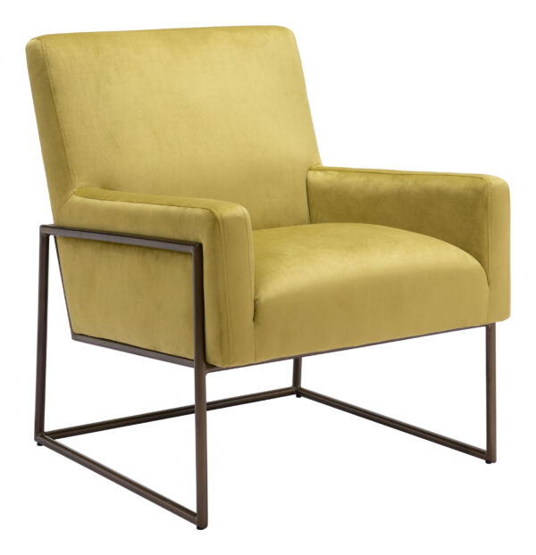 New York Accent Chair Olive Green 109522 - Image 3