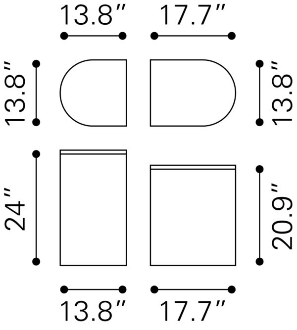Ormara Side Table Set 109919 - Image 3