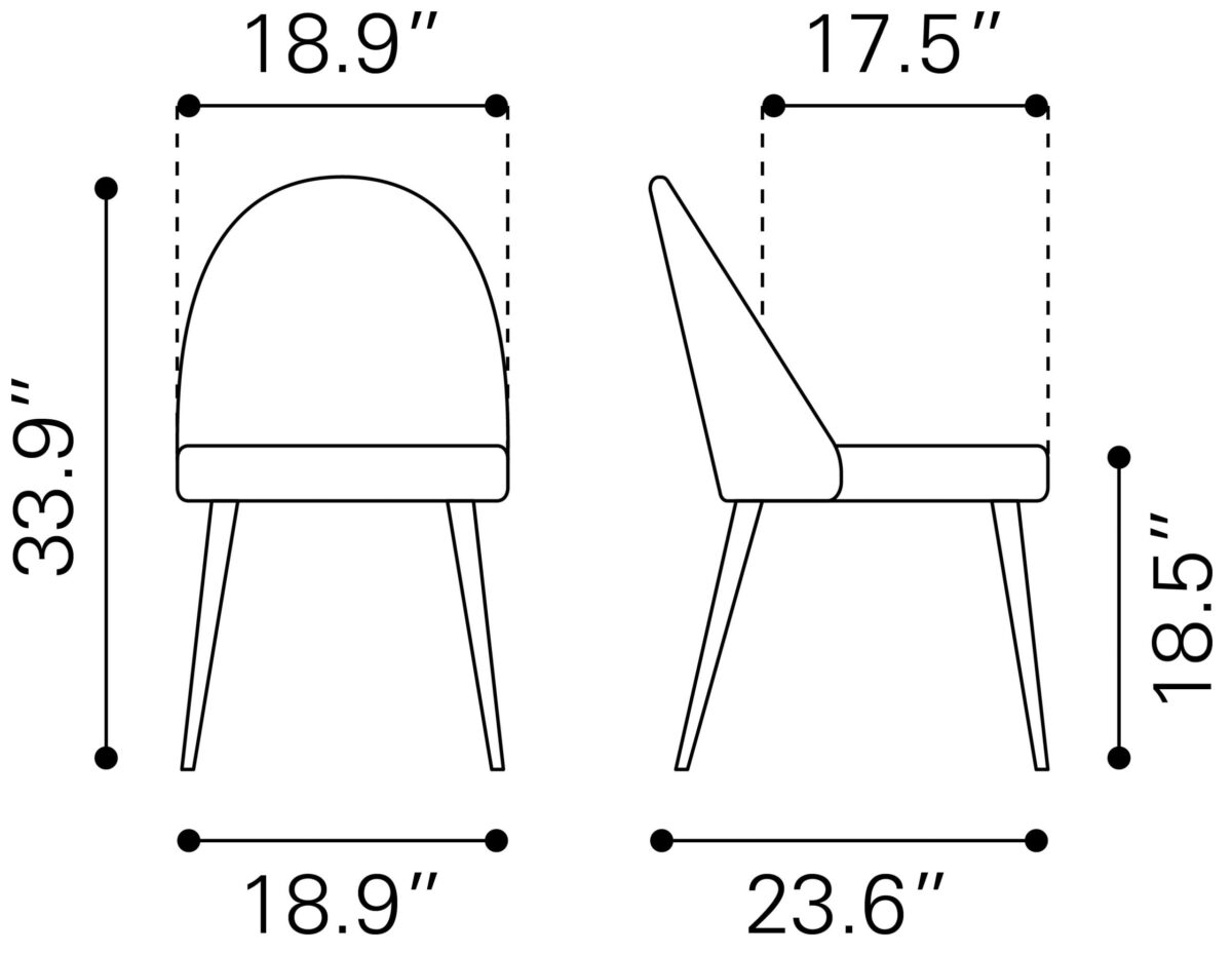 Silloth Armless Dining Chair (set of 2) - Image 11