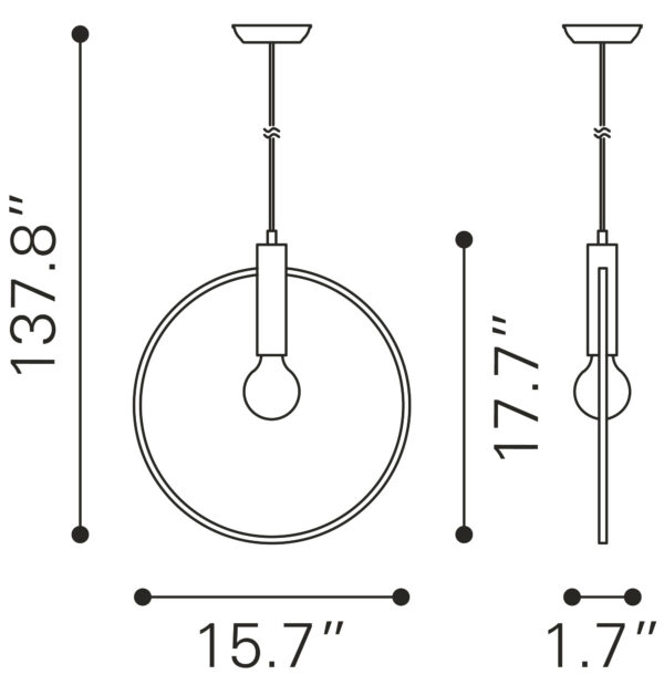 Irenza Ceiling Lamp Brass 56116 - Image 4