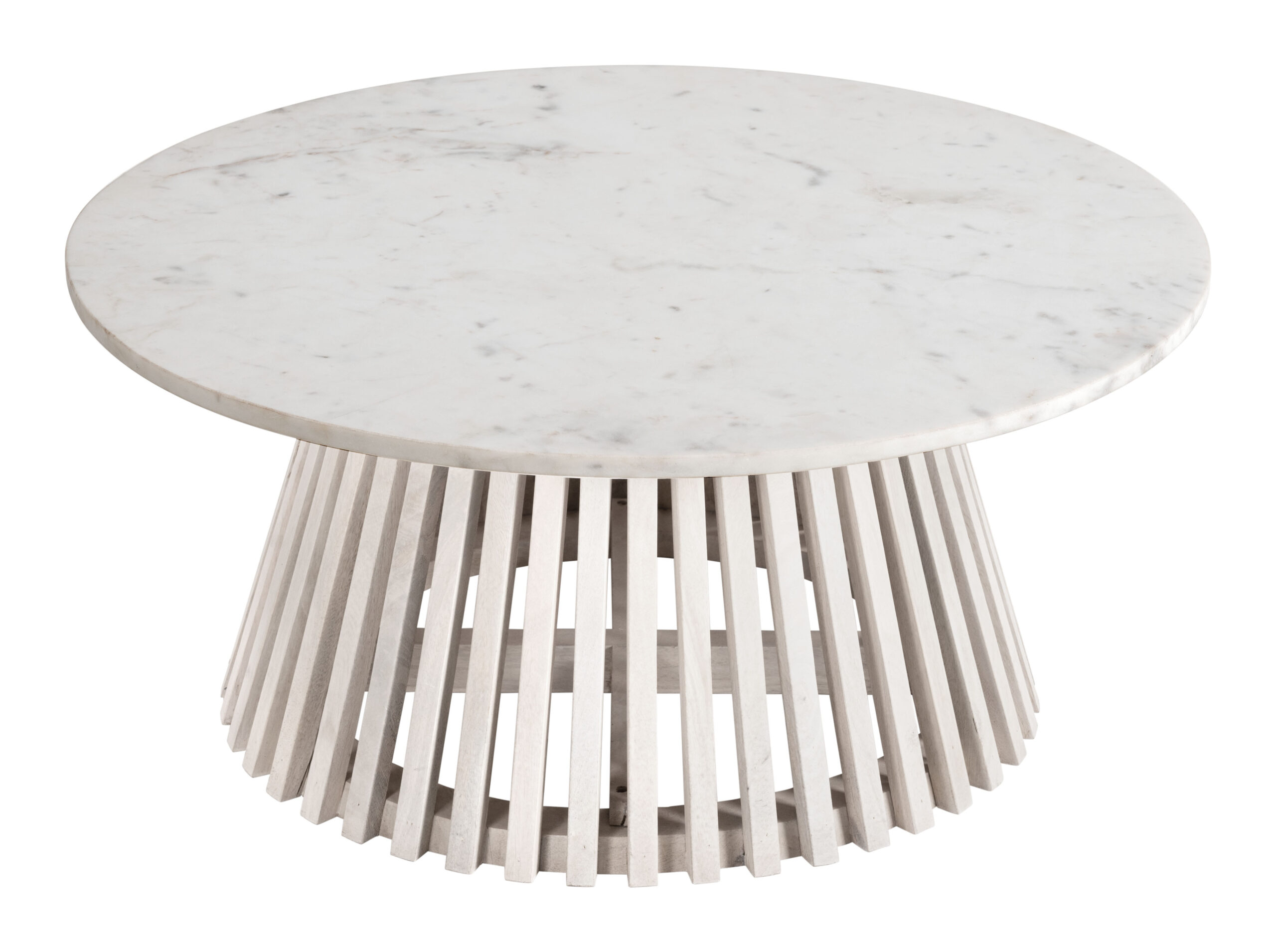 Mazara Coffee Table White & Whitewashed 109861
