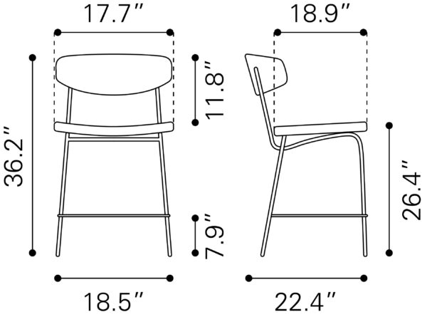 Charon Counter Stool (set of 2) - Image 14