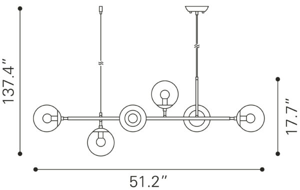 Gisela Ceiling Lamp Brass 56110 - Image 3