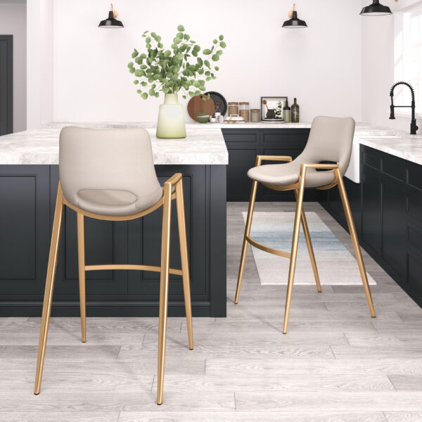 Desi Barstool Gold 109555 (set of 2) - Image 14