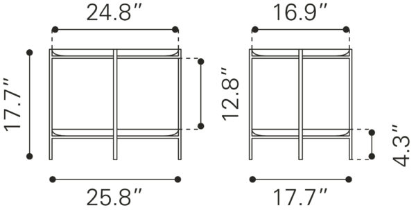 Bronson Coffee Table Bronze 109598 - Image 3