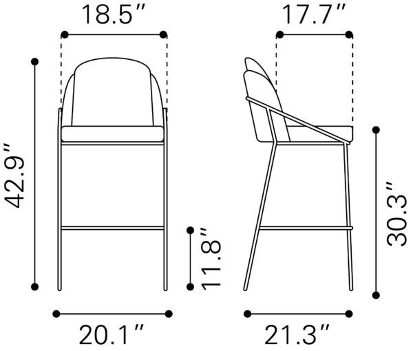 Jambi Barstool (set of 2) - Image 4
