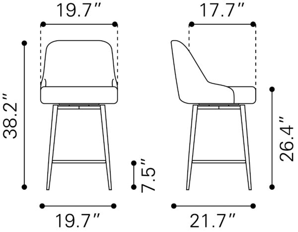 Keppel Swivel Barstool - Image 14