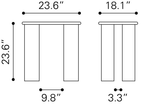 Risan Side Table Natural 109923 - Image 3