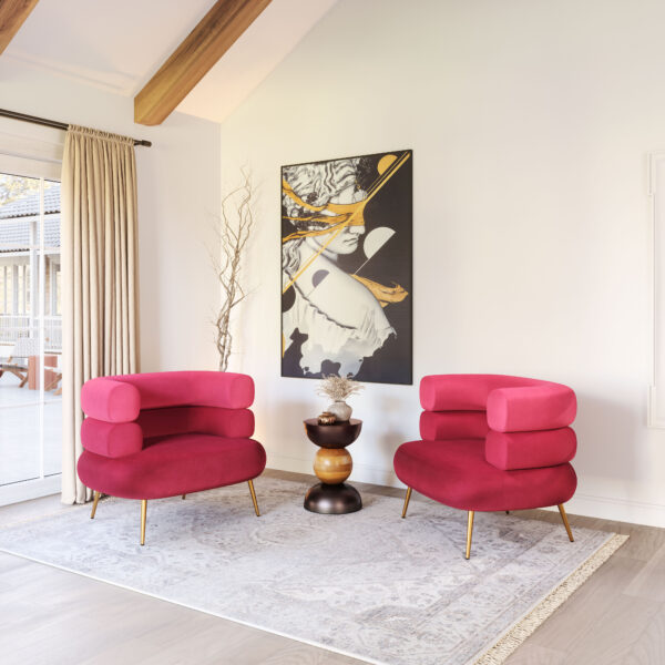 Arish Accent Chair Red 109999 - Image 4