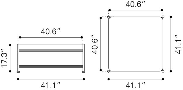 Nazaire Coffee Table Black 109838 - Image 4