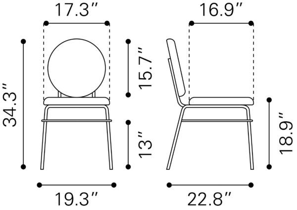 Odessa Dining Chair 109804 (set of 2) - Image 4