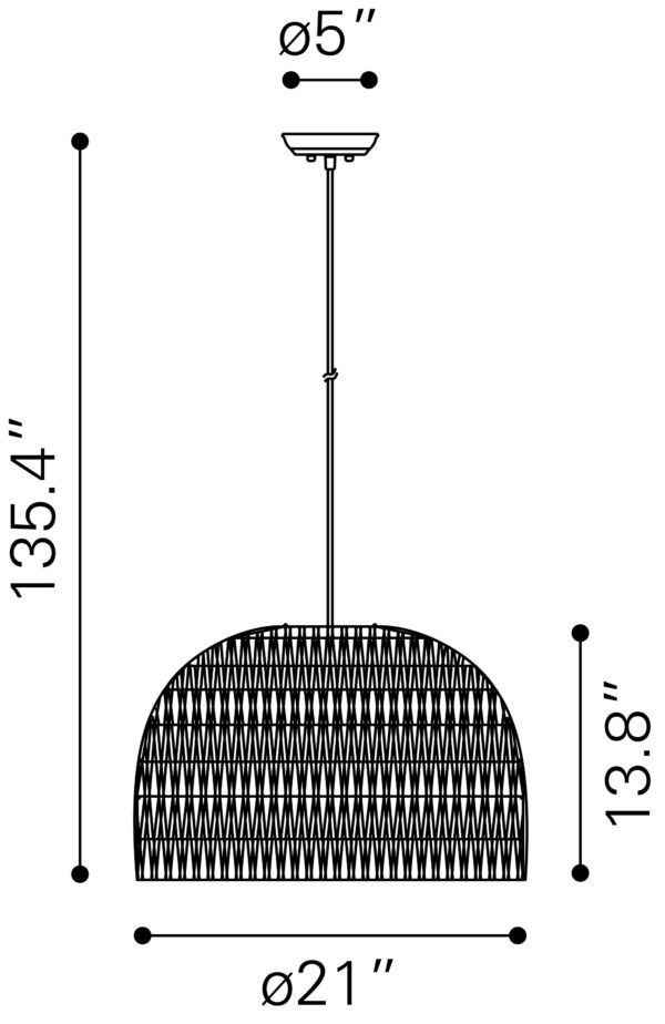Paradise Ceiling Lamp Gray 50210 - Image 4