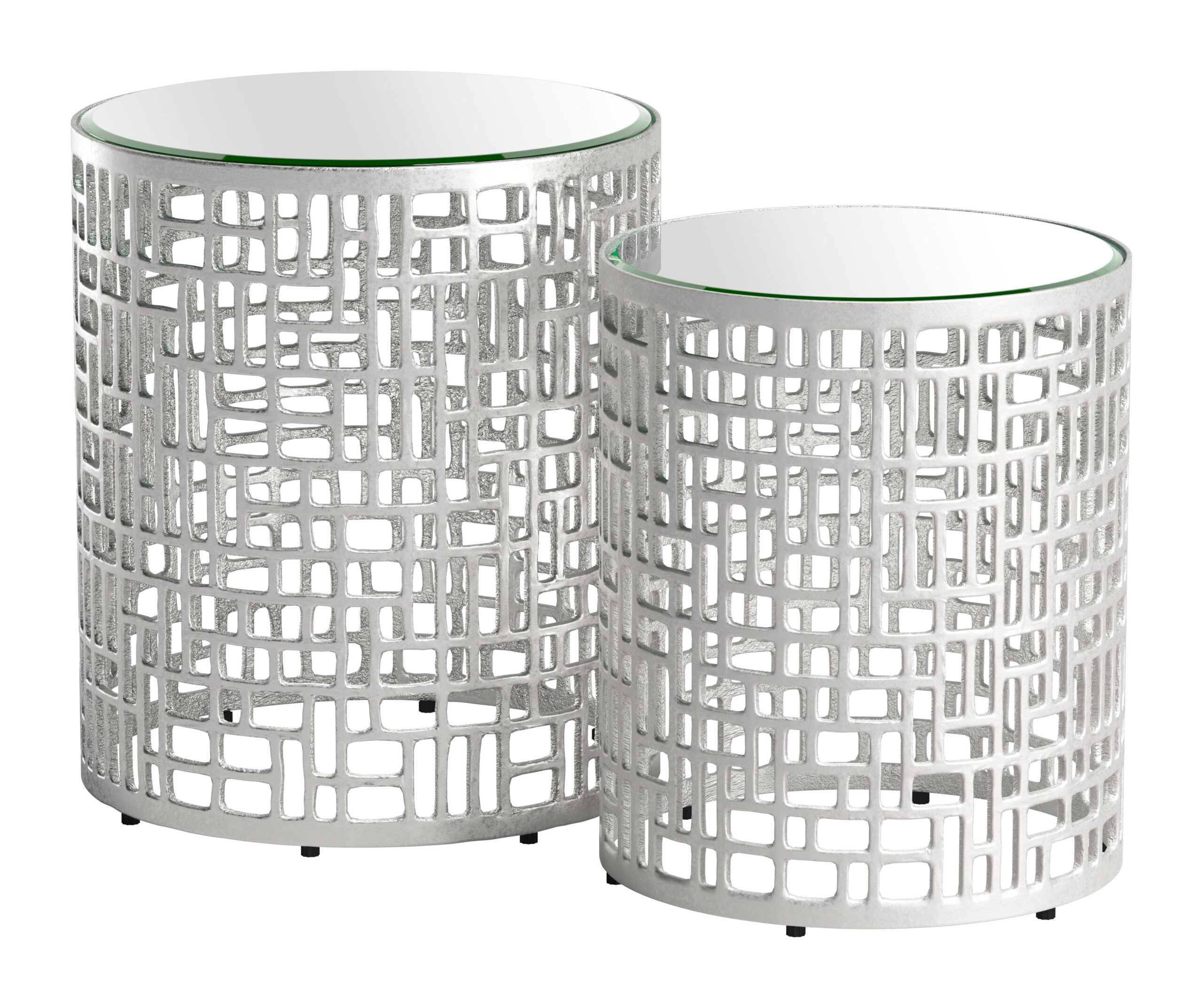 Reden Side Table Set Silver 110153