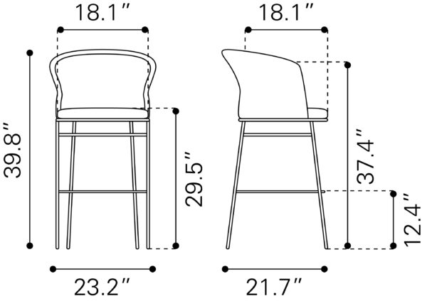 Freycinet Barstool (set of 2) - Image 3