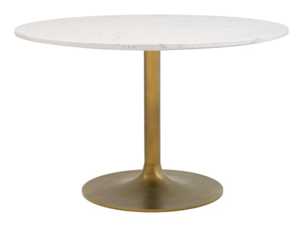 Ithaca Dining Table White & Gold 101845 - Image 4