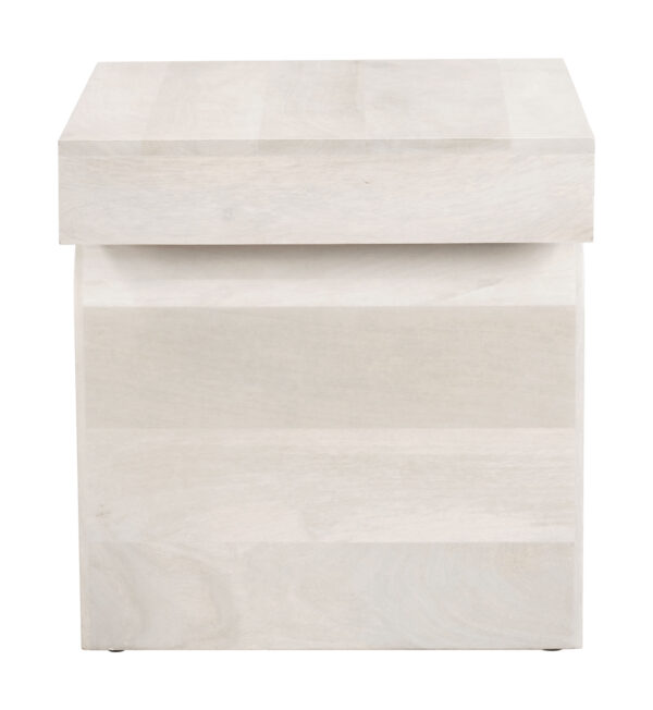 Kiel Side Table Whitewashed 109867 - Image 4