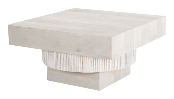 Trani Coffee Table Whitewashed 109851 - Image 4