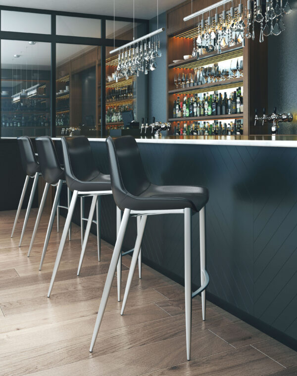 Magnus Barstool Silver (set of 2) - Image 3