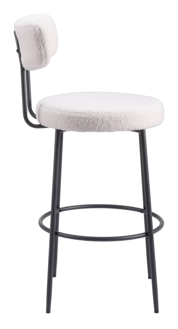 Blanca Barstool Ivory 109740 (set of 2) - Image 4