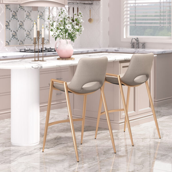 Desi Counter Stool Gold (set of 2) - Image 12