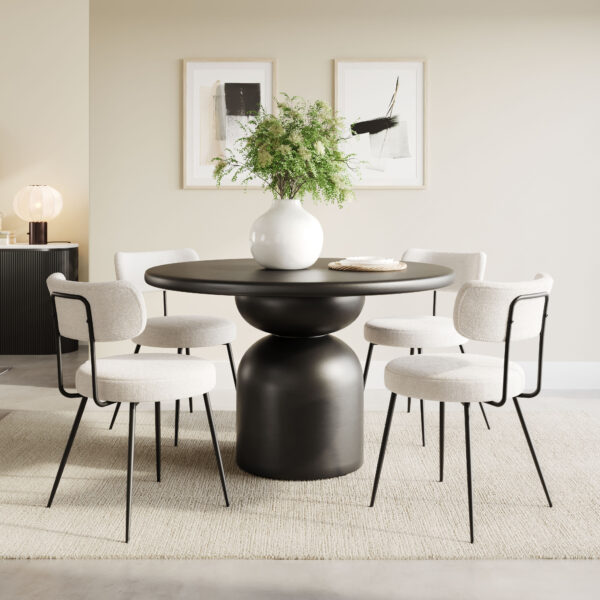 Blanca Dining Chair Ivory 109738 (set of 2) - Image 4