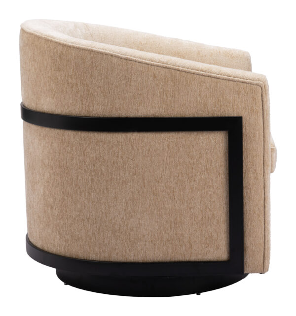Hanko Swivel Chair Golden Beige 110009 - Image 4