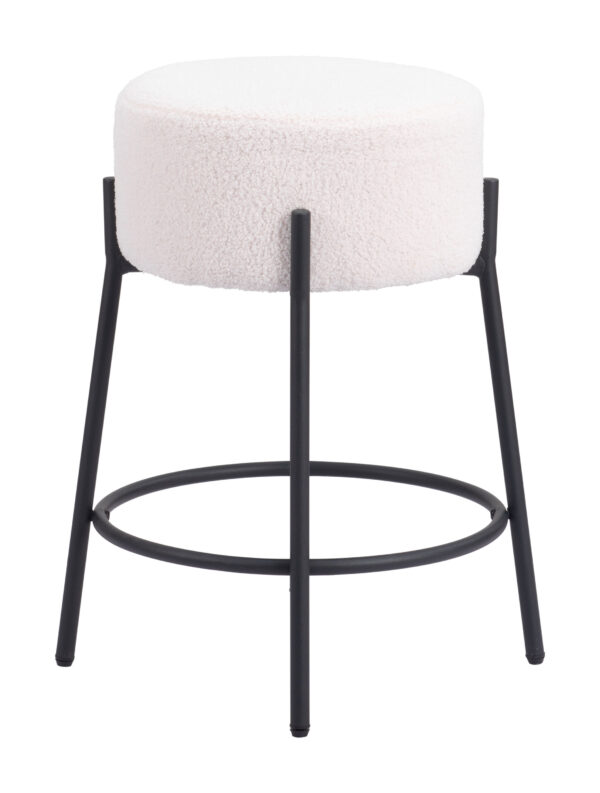 Blanche Counter Stool Ivory 109741 (set of 2) - Image 4