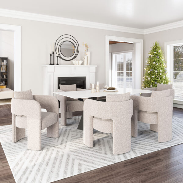 Melilla Dining Chair Misty Gray 109990 - Image 5
