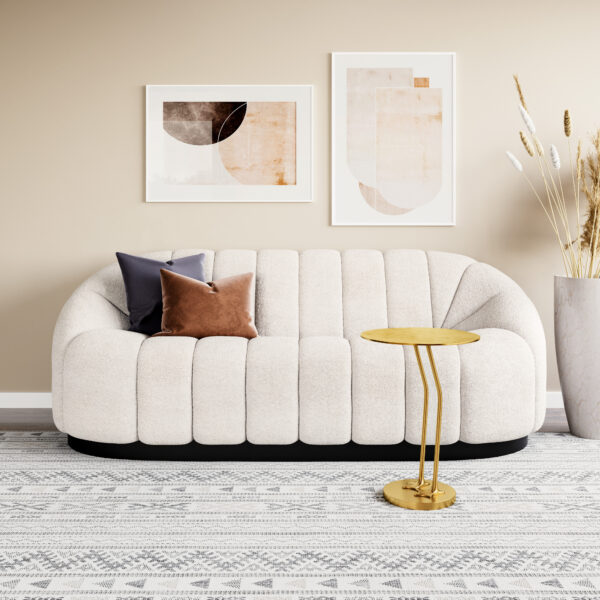 Bhutan Sofa Cream 109341 - Image 5