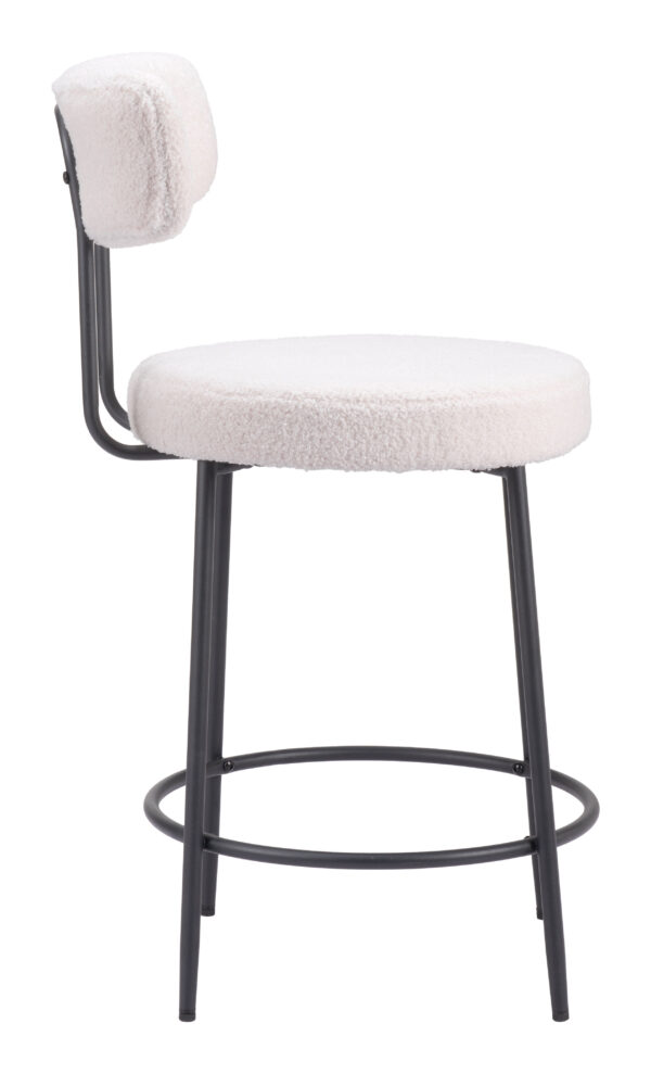 Blanca Counter Stool Ivory 109739 (set of 2) - Image 5