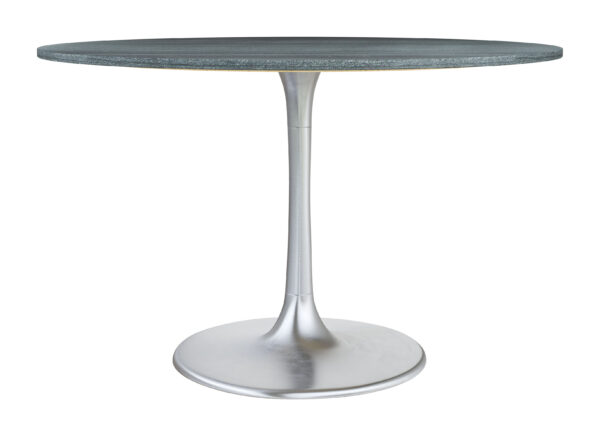 Metropolis Dining Table Gray & Silver - Image 5