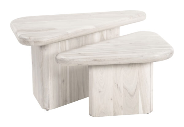 Navidic Coffee Table Set Whitewashed 109872 - Image 5