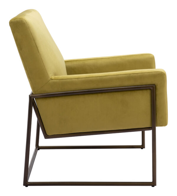 New York Accent Chair Olive Green 109522 - Image 5